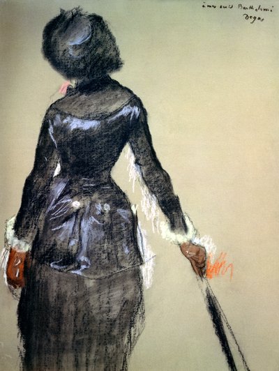 Mary Cassatt at the Louvre by Edgar Degas
